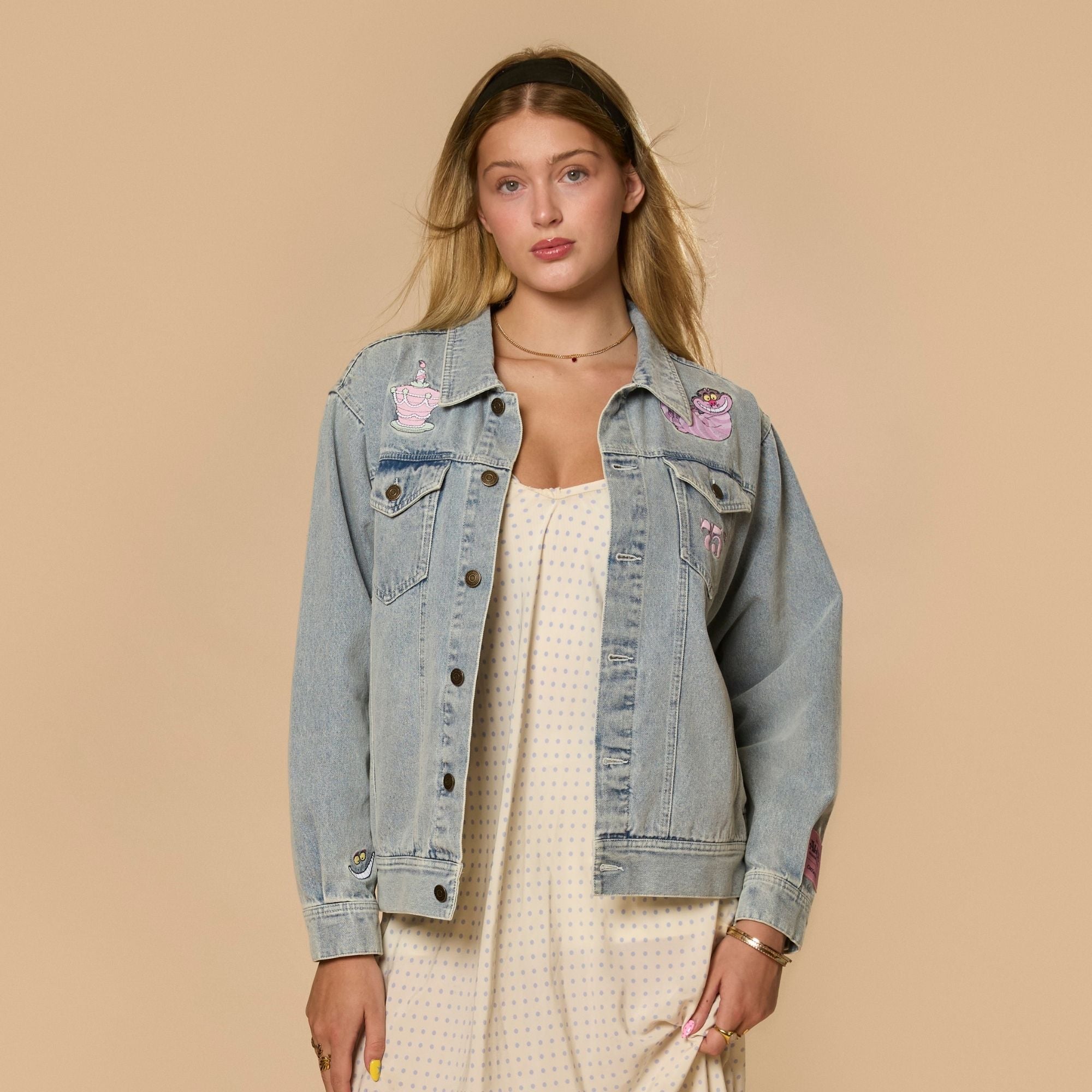 Alice in Wonderland Anniversary Denim Jacket