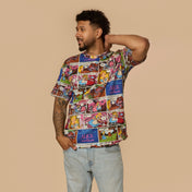 Alice in Wonderland Vintage Comic AOP T-Shirt