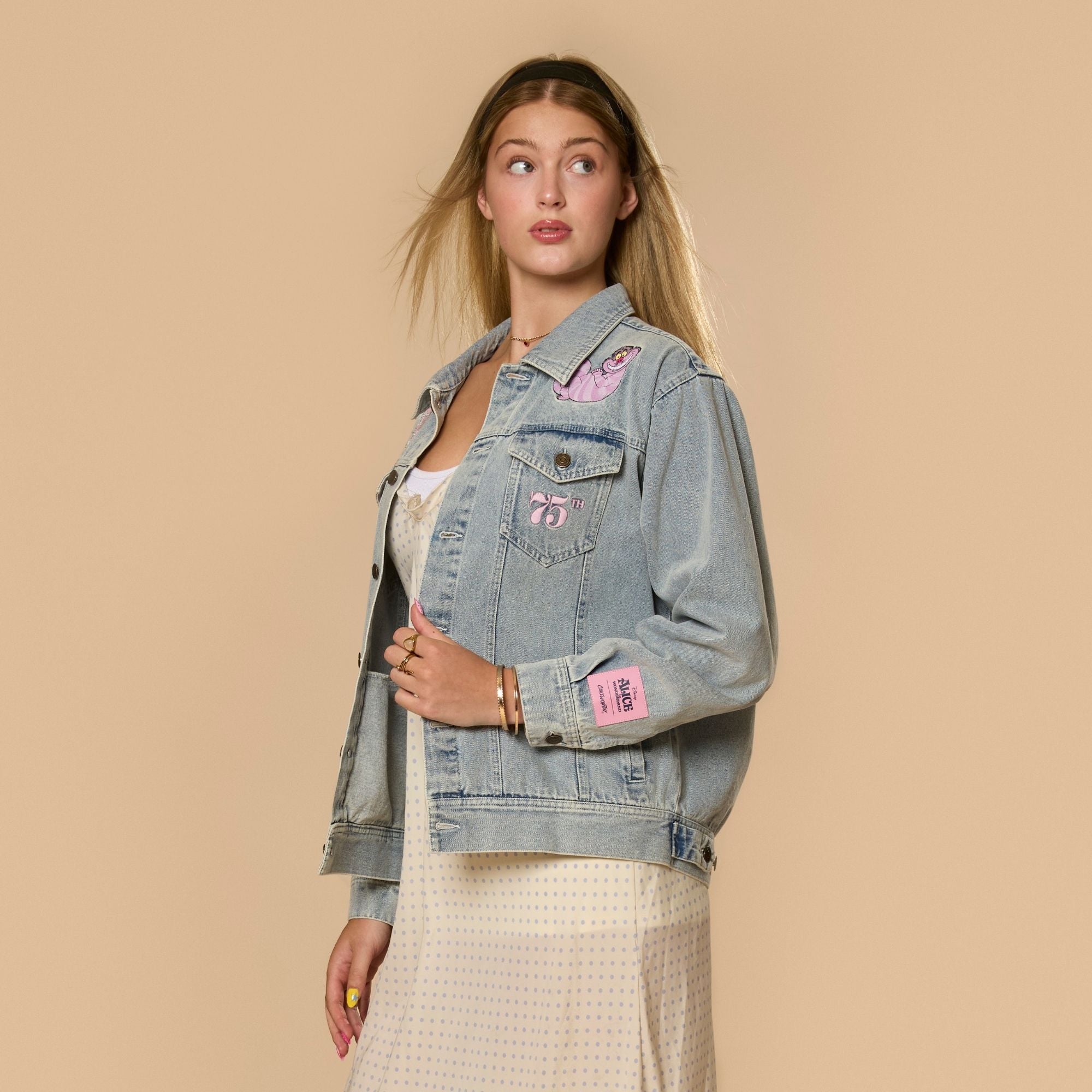 Alice in Wonderland Anniversary Denim Jacket