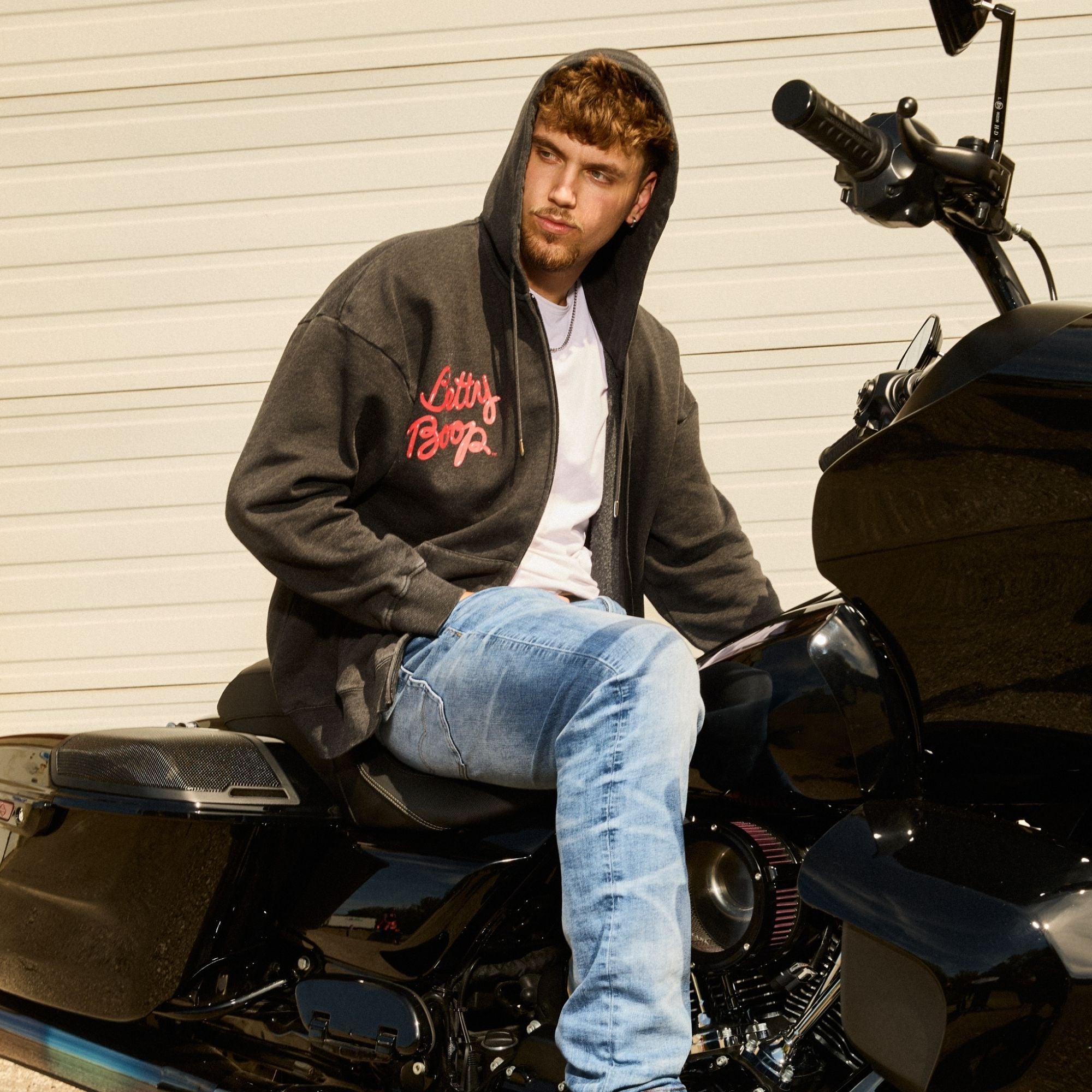 Betty Boop Biker Hoodie