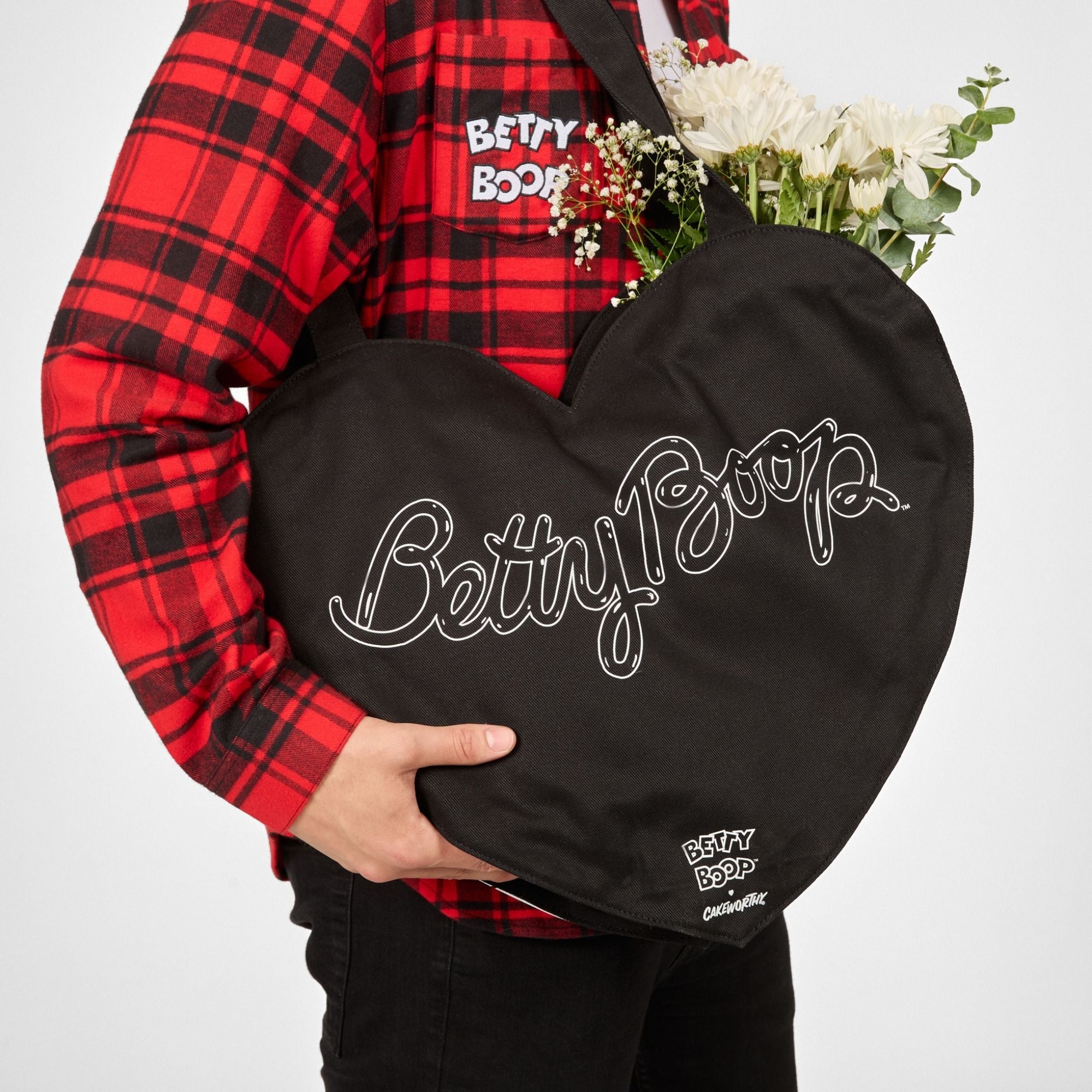 Betty Boop Heart Tote Bag
