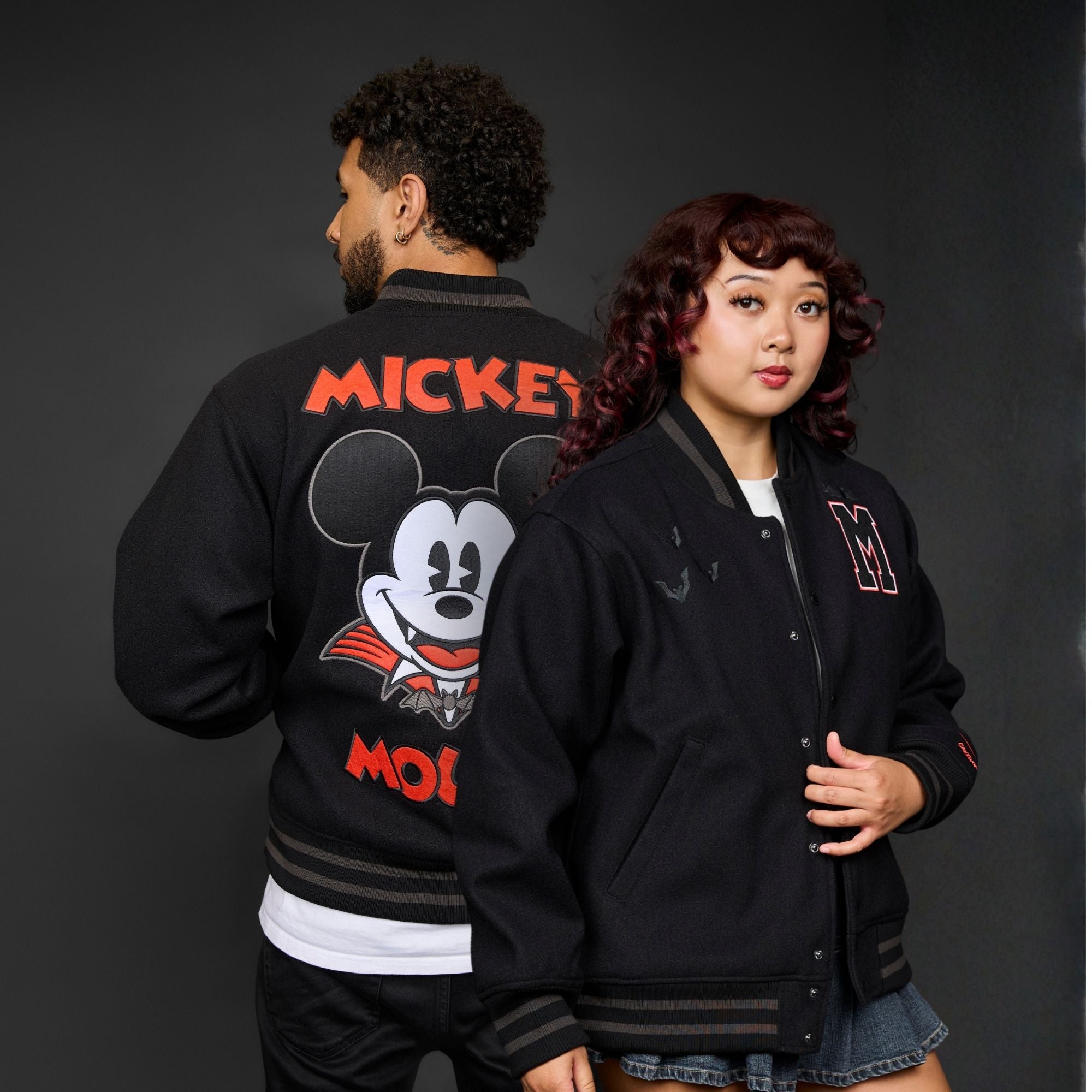 Disney Mickey Mouse Vampire Varsity Jacket