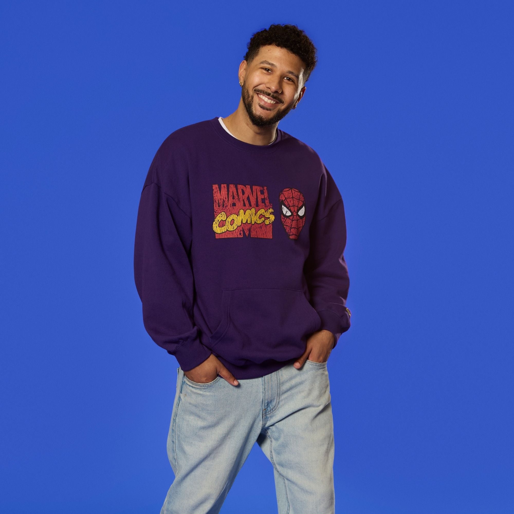 Spider Man 90's Pocket Crewneck